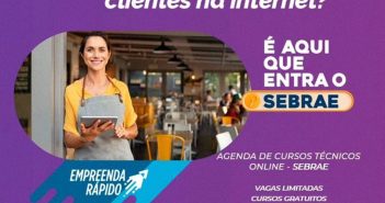 Cursos técnicos online Sebrae e Senac